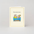 Studio Boketto:  Three Hours Later - Gold Foil - Mini Card by Richard Scarry