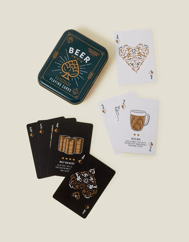 Gentlemens Hardware: Waterproof Playing Cards - Beer Trivia