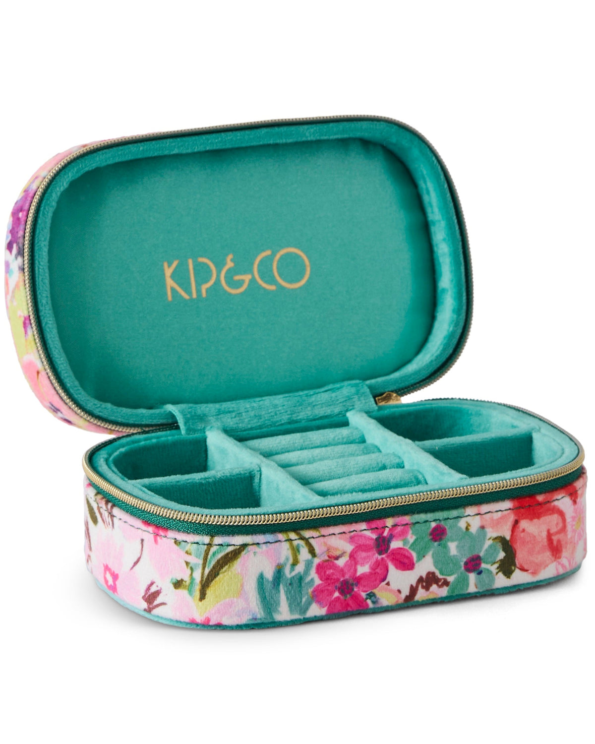 Kip & Co: Alfresco Travel Velvet Jewellery Box One Size
