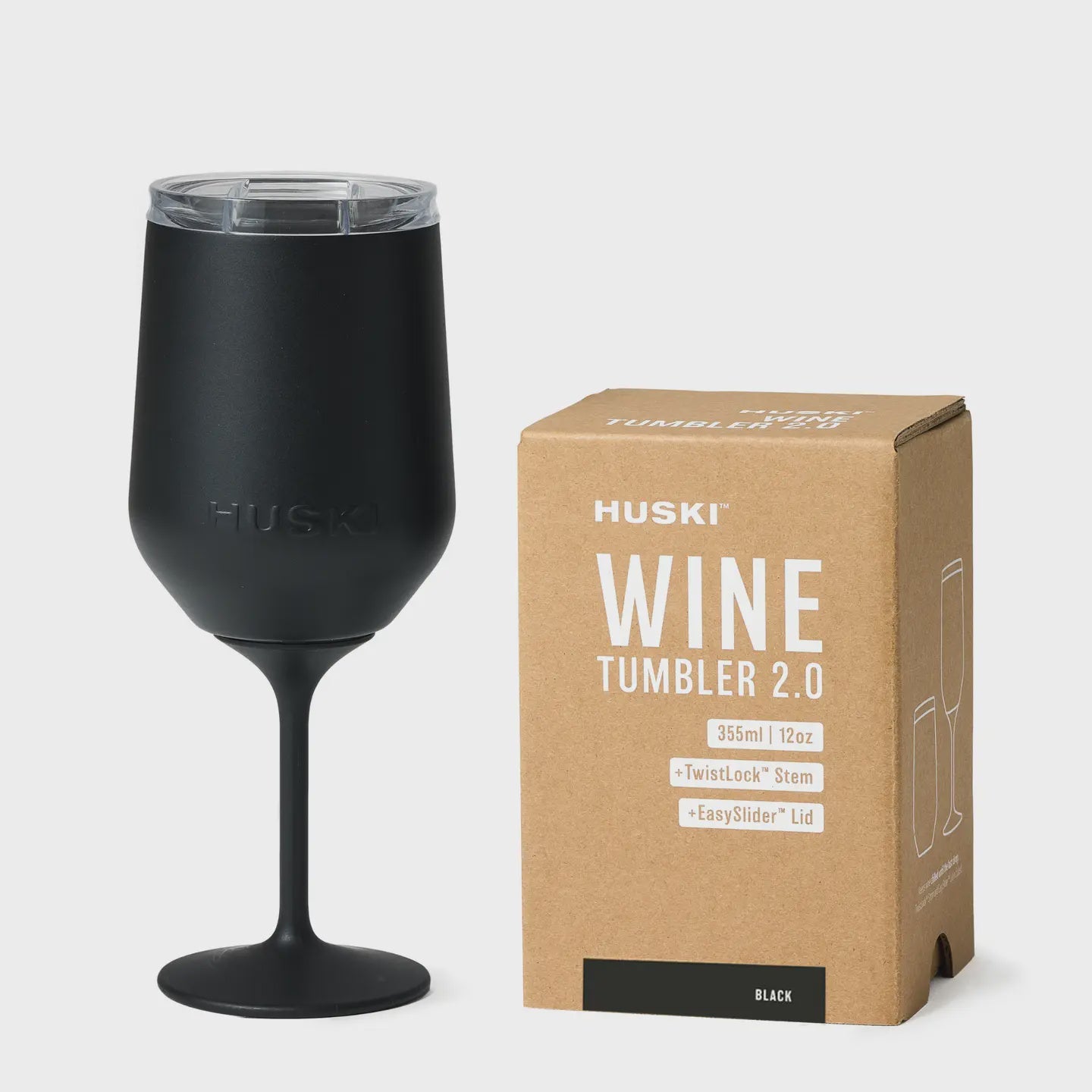 Huski: Wine Tumbler 2.0 - Black