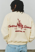 House of Twisted: Houston Henley Crewneck - Cream