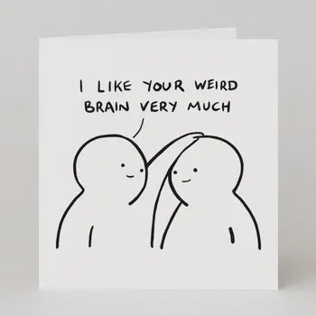 Studio Boketto: Valentine's Card | I Like Your Weird Brain Very Much