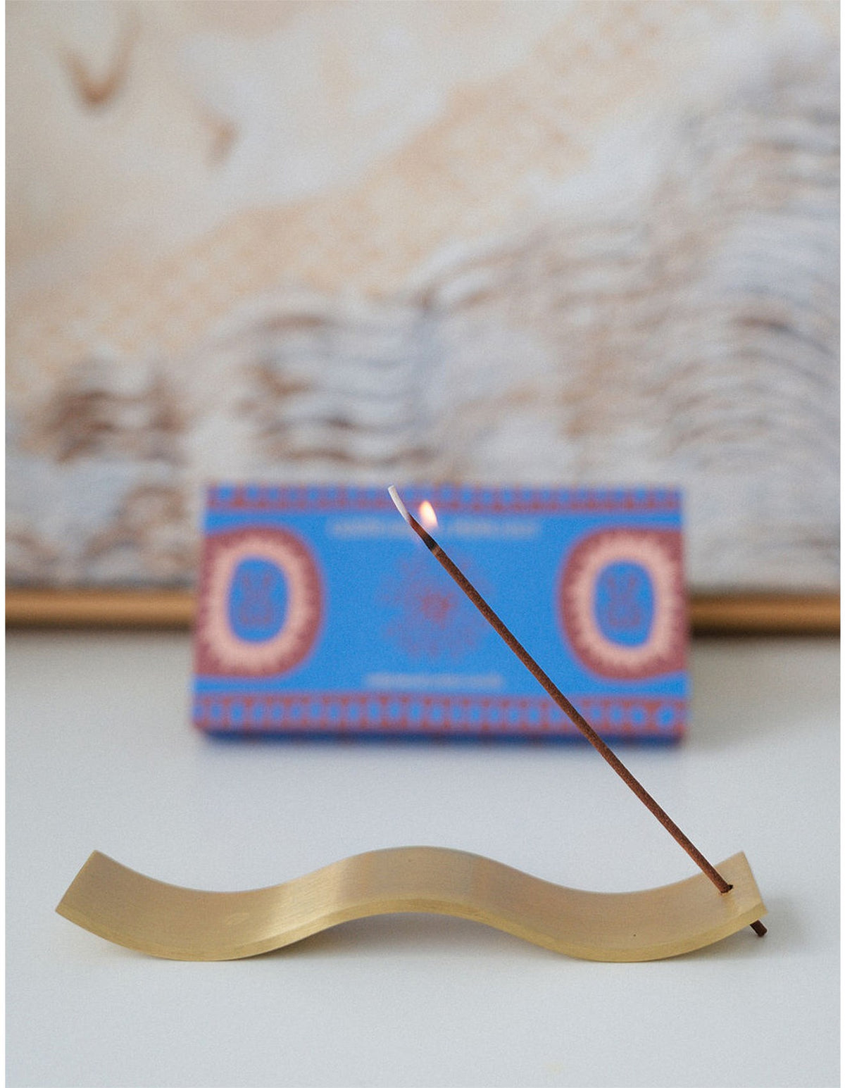 Gentle Habits: Brass Wave Incense Holder