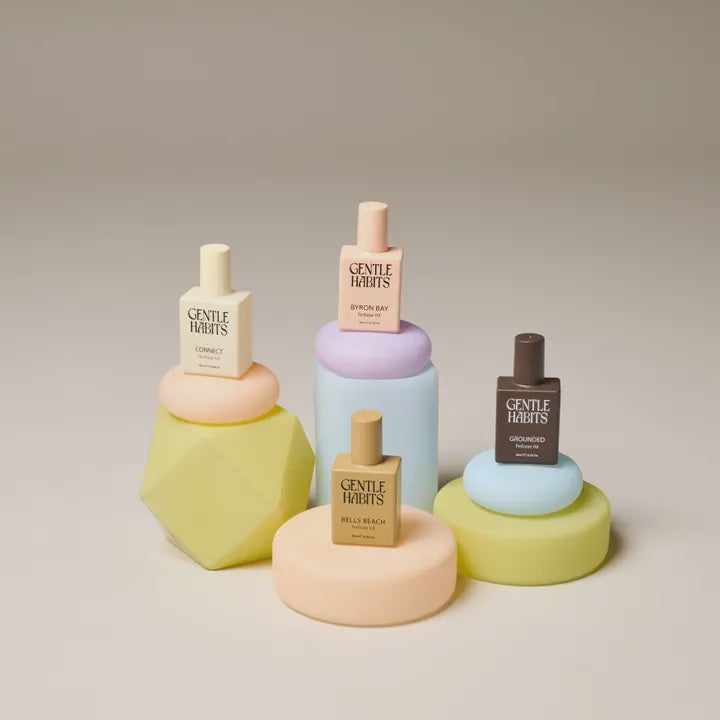 Gentle Habits: Frosted Glass Holder Large