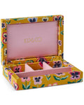 Kip & Co: Pretty Pansy Velvet Jewellery Box Small