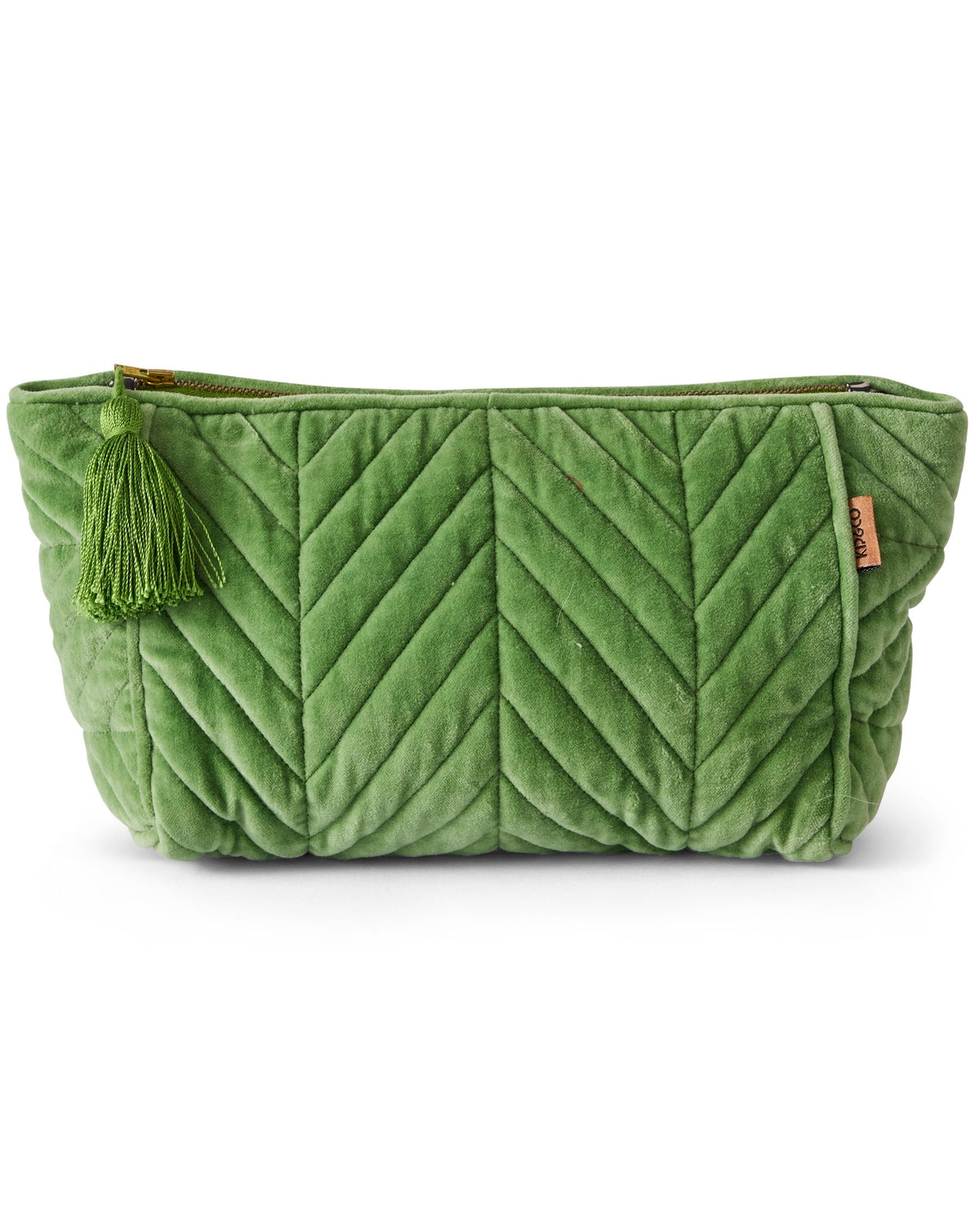 Kip & Co: Pesto Velvet Toiletry Bag One Size