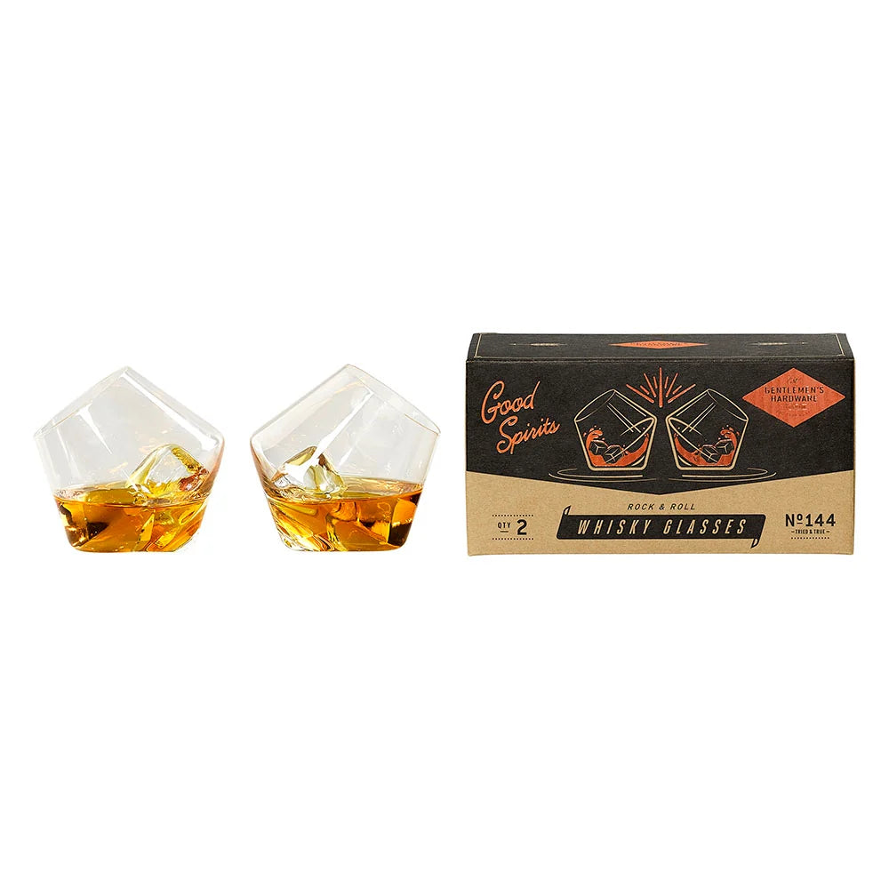 Gentlemen's Hardware: Rocking Whisky Glasses (Set of 2)