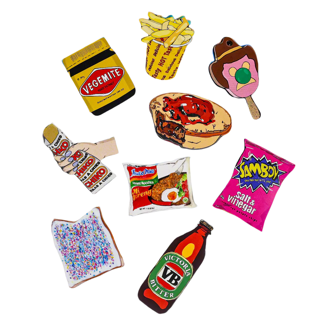 Fun Foodie Fridge Magnets – Australiana Icons