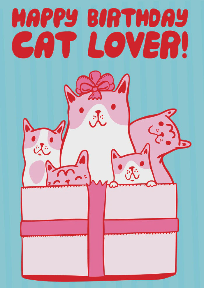 Able & Game: Birthday Card - Happy Birthday Cat Lover