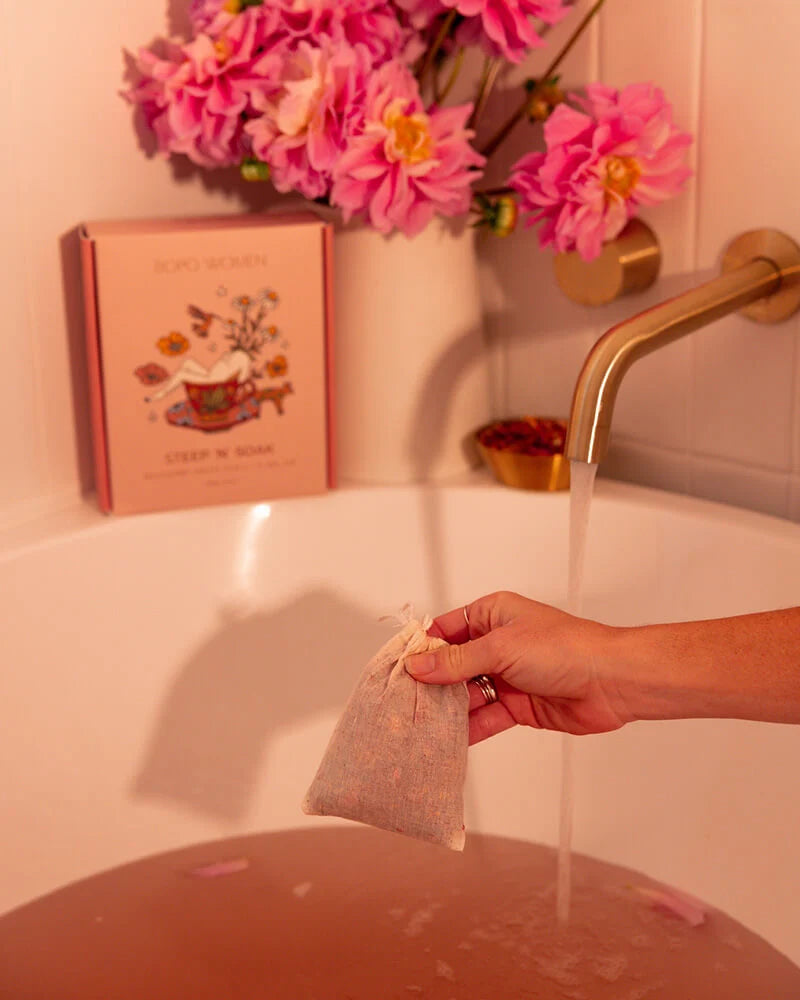 Bopo Women: Steep 'N' Soak Blushing Bath Tea