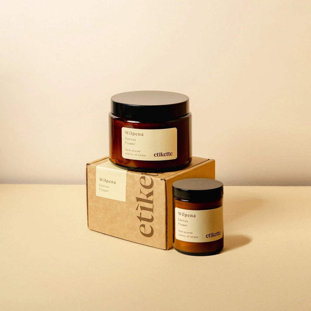 Etikette: Soy Candle - Cactus Flower / Wilpena
