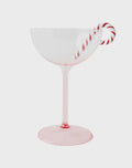 Kip & Co: Candy Cane Coupe Glass 2P Set