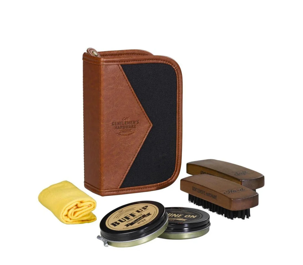 Gentlemen's Hardware: BUFF AND SHINE - Shoe Polish Kit