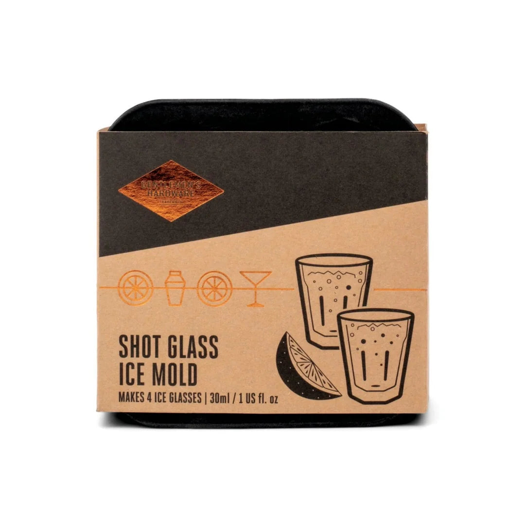 Gentlemen's Hardware: Ice Cube Shot Glass Mould