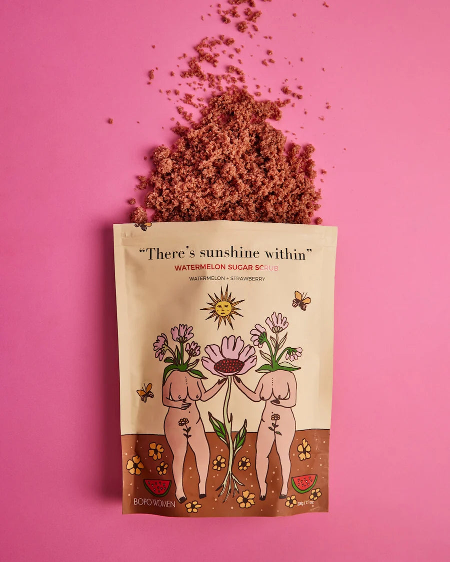 Bopo Women: Organic Sugar Scrub - Watermelon