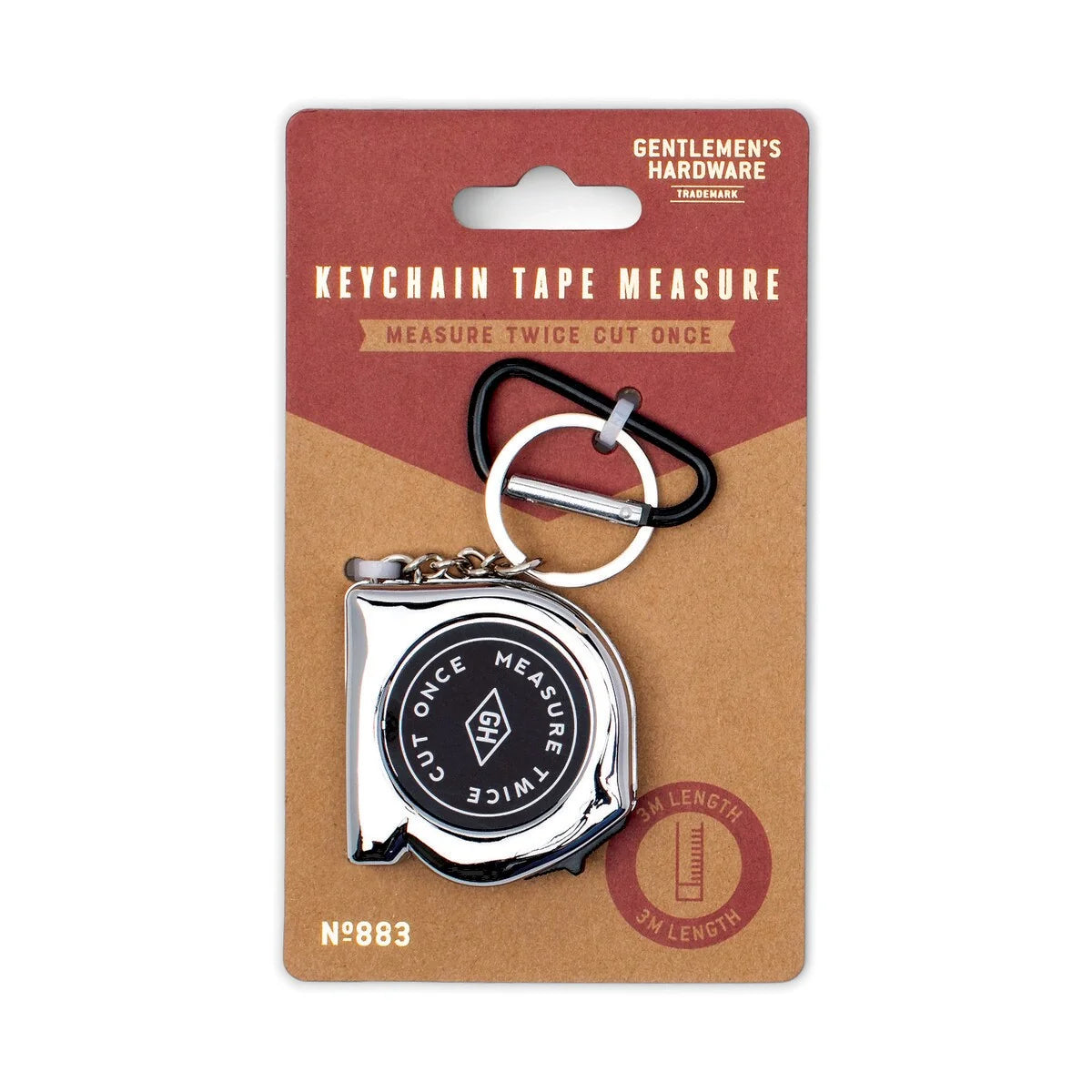 Gentlemen's Hardware: Key Chain Tape Measure