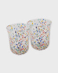 Kip & Co: Party Speckle Tumbler Glass 2P Set
