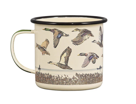 Gentlemen's Hardware: Enamel Mug - Lake & Ducks 17 fl.oz / 500 ml