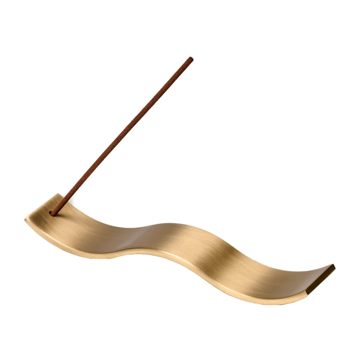 Gentle Habits: Brass Wave Incense Holder