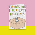 Able & Game: Greeting Card - I'm Into You Like A Cat's Into Boxes