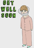 Able & Game: Greeting Card - Get Well Soon (Cone Head)