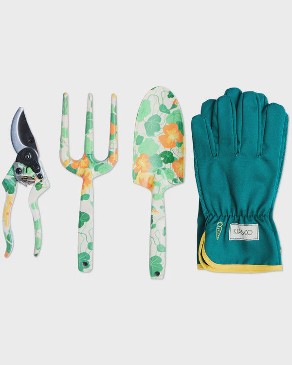 Kip & Co: Nasturtium Garden Tools and Gloves Set