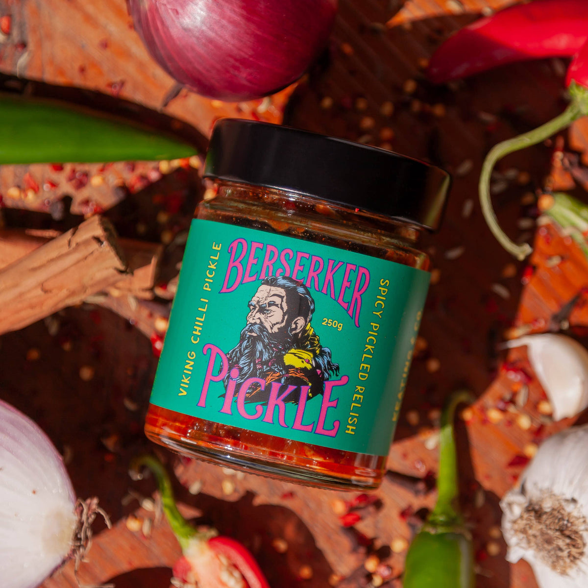 Keating & Co: Berserker Pickle – Spicy Pickled Relish (250g)