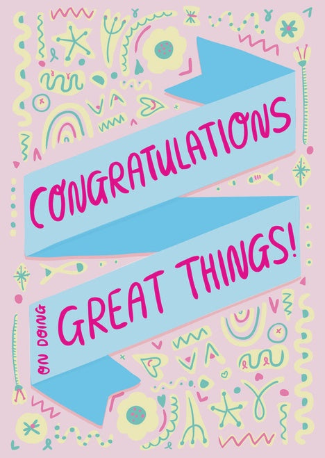 Able & Game: Greeting Card - Congratulations On Doing Great Things!