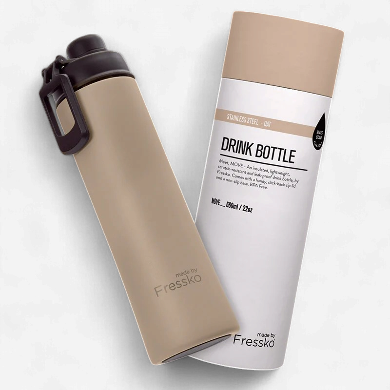 Fressko: Move Drink Bottle 660ml - Oat
