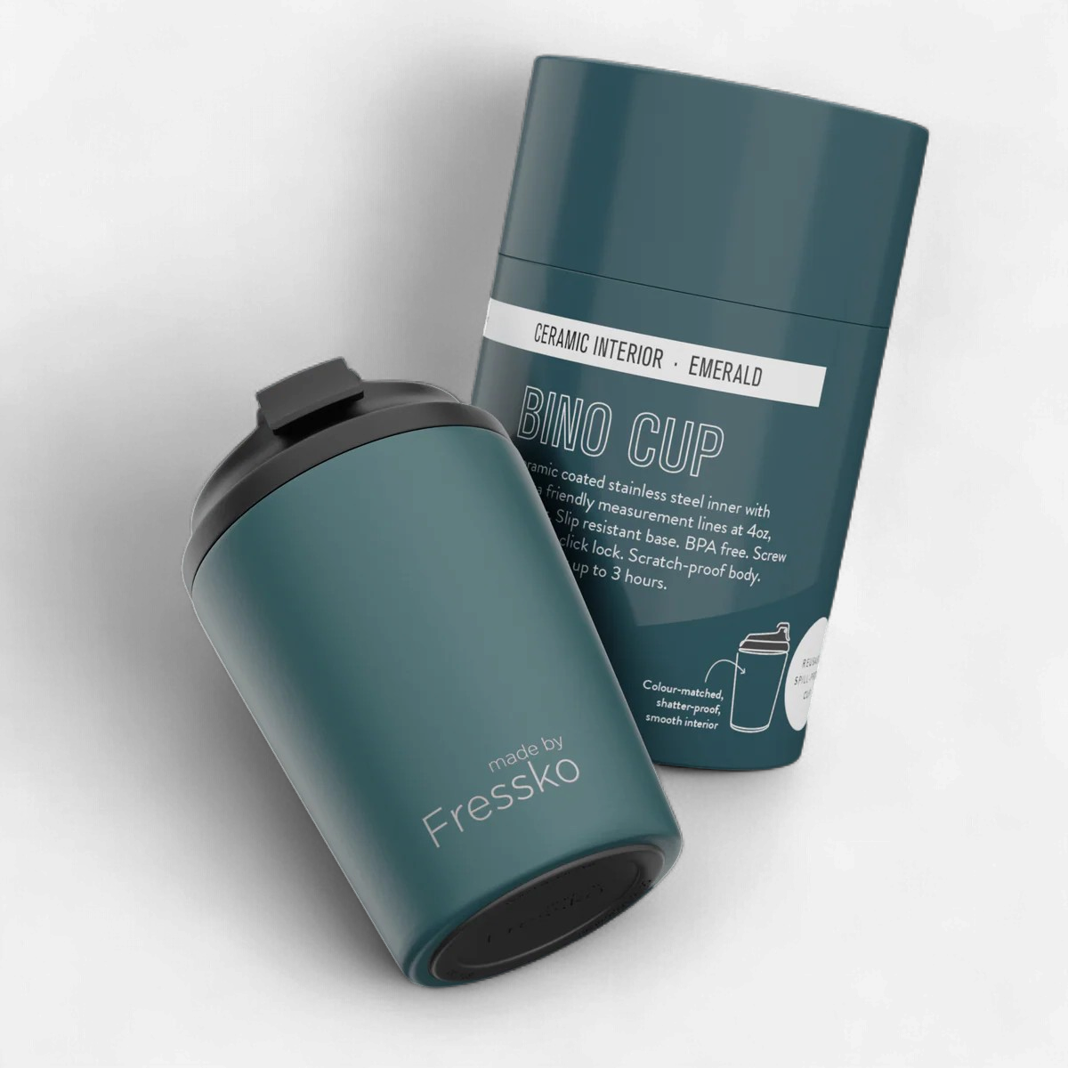 Fressko: Ceramic Bino 8oz - Emerald