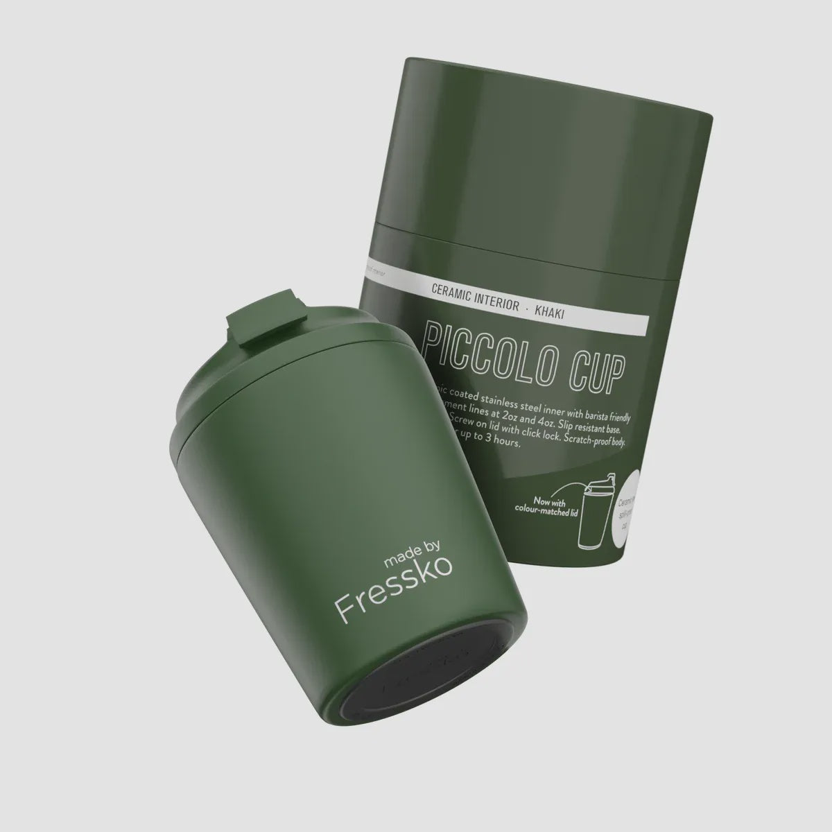 Fressko: Ceramic Piccolo 4oz - Khaki