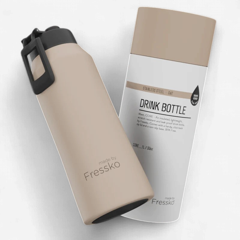 Fressko: Core Drink Bottle 1L - Oat