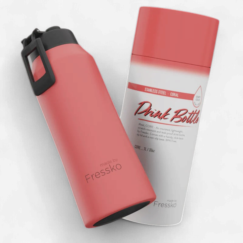 Fressko: Core Drink Bottle 1L - Coral
