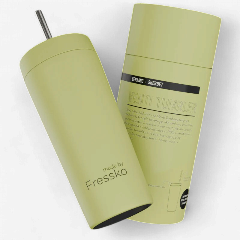 Fressko: Ceramic Venti Tumbler 600ml - Sherbet