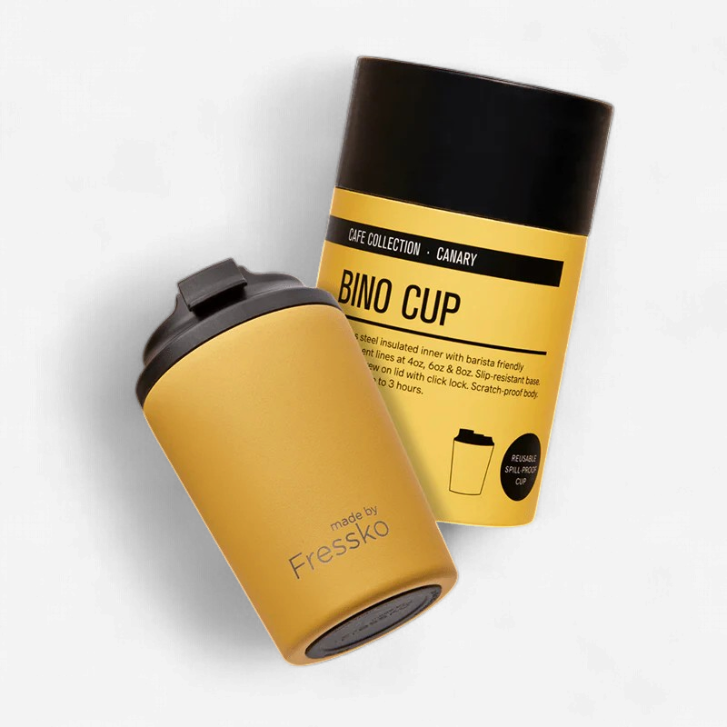 Fressko: Stainless Steel Bino 8oz - Canary