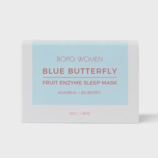 Bopo Women: Blue Butterfly Enzyme Sleep Mask