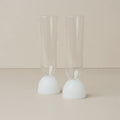 Saarde: Kairos Champagne Flute | Opaque White | Set of 2
