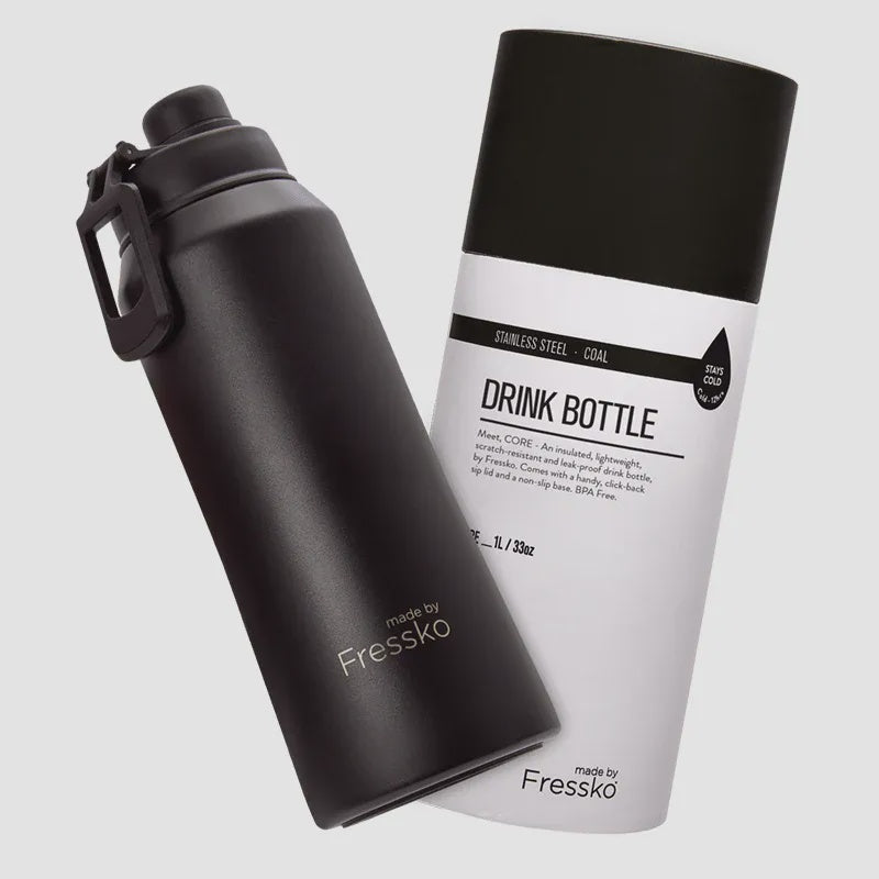 Fressko: Core Drink Bottle 1L - Coal