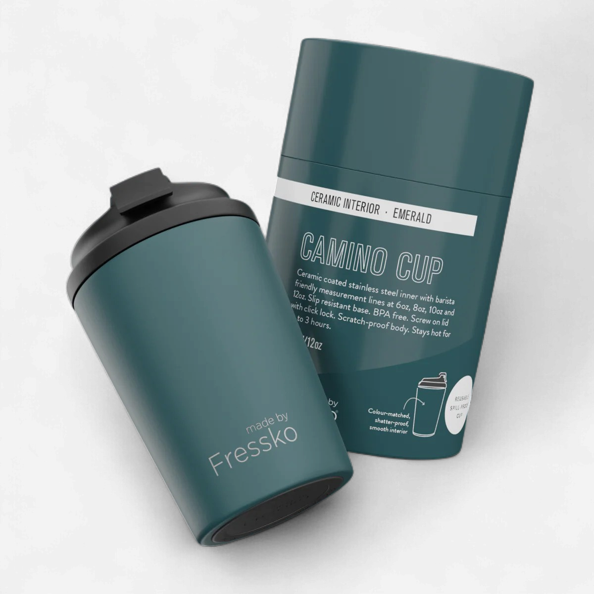 Fressko: Ceramic Camino 12oz - Emerald