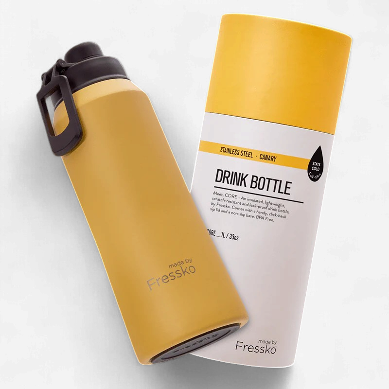 Fressko: Core Drink Bottle 1L - Canary