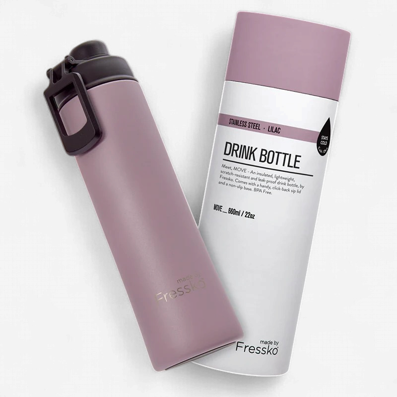 Fressko: Move Drink Bottle 660ml - Lilac