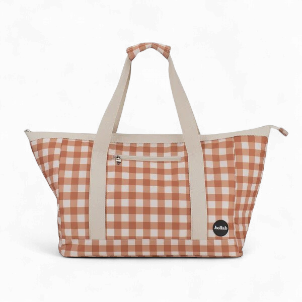 Kollab: Holiday Tote Bag - Clay Check