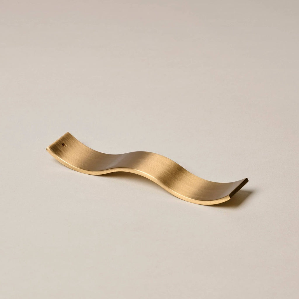 Gentle Habits: Brass Wave Incense Holder