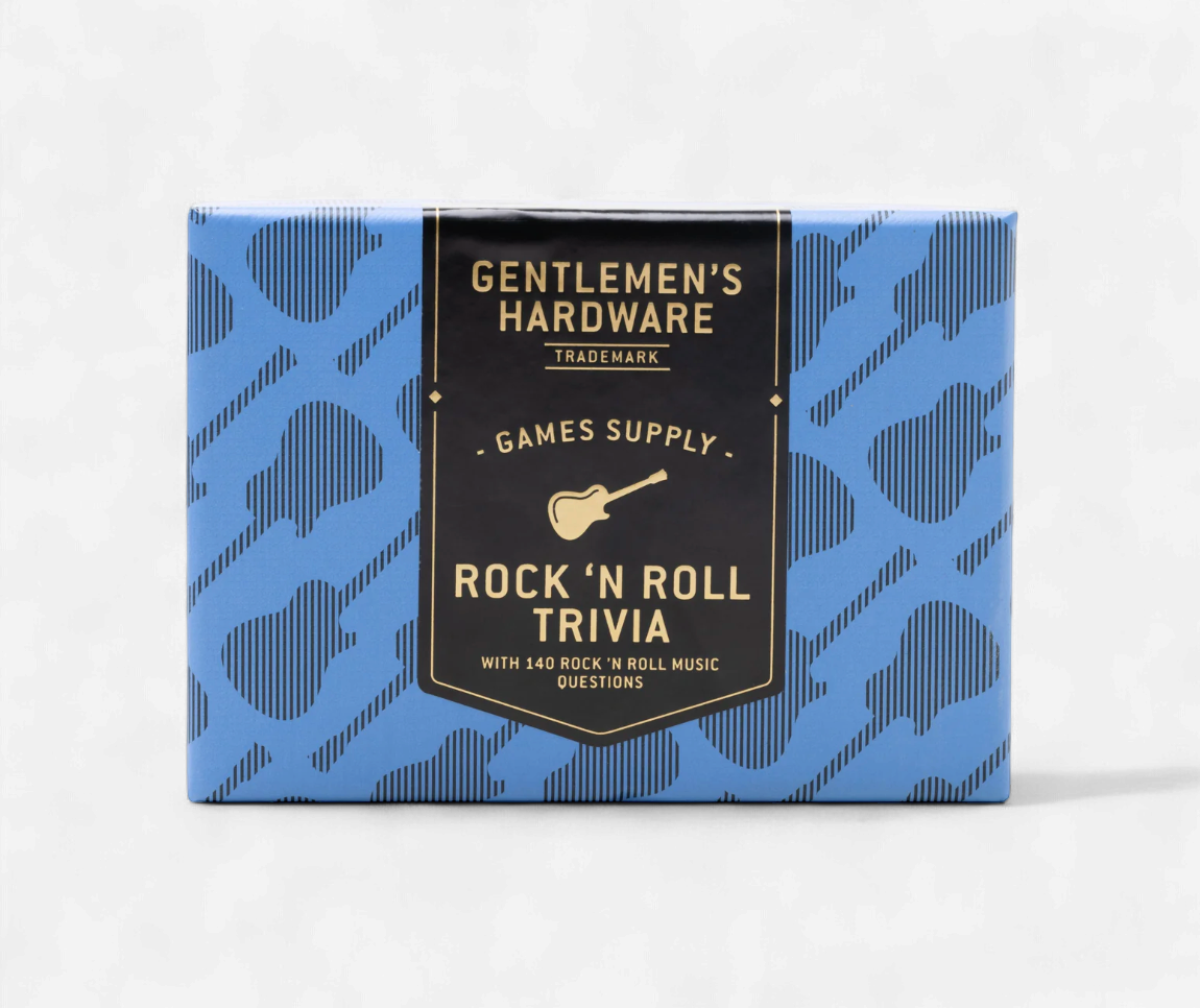Gentlemen's Hardware: ROCK 'N' ROLL Trivia Card Game