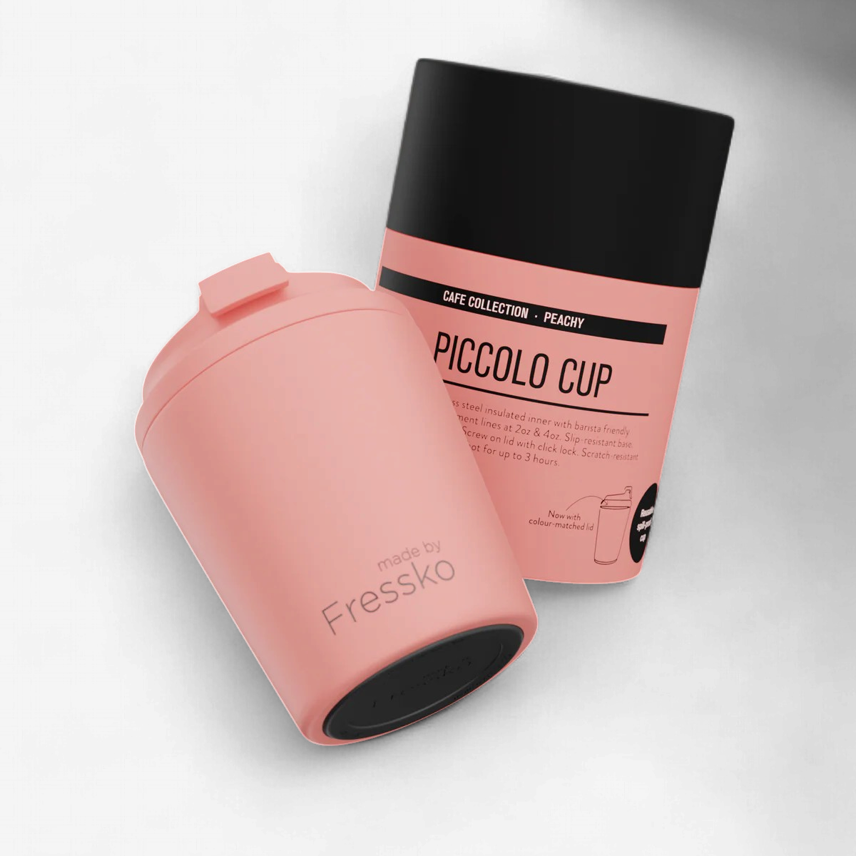 Fressko: Piccolo Stainless Steel 4oz - Peachy