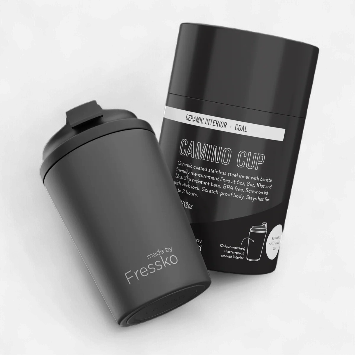 Fressko: Ceramic Camino 12oz - Coal