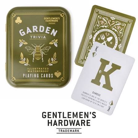 Gentleman's Hardware: Waterproof Playing Cards - Garden Trivia