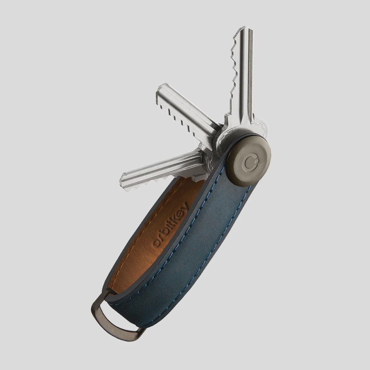 Orbitkey: Key Organiser Crazy-Horse - Marine Blue
