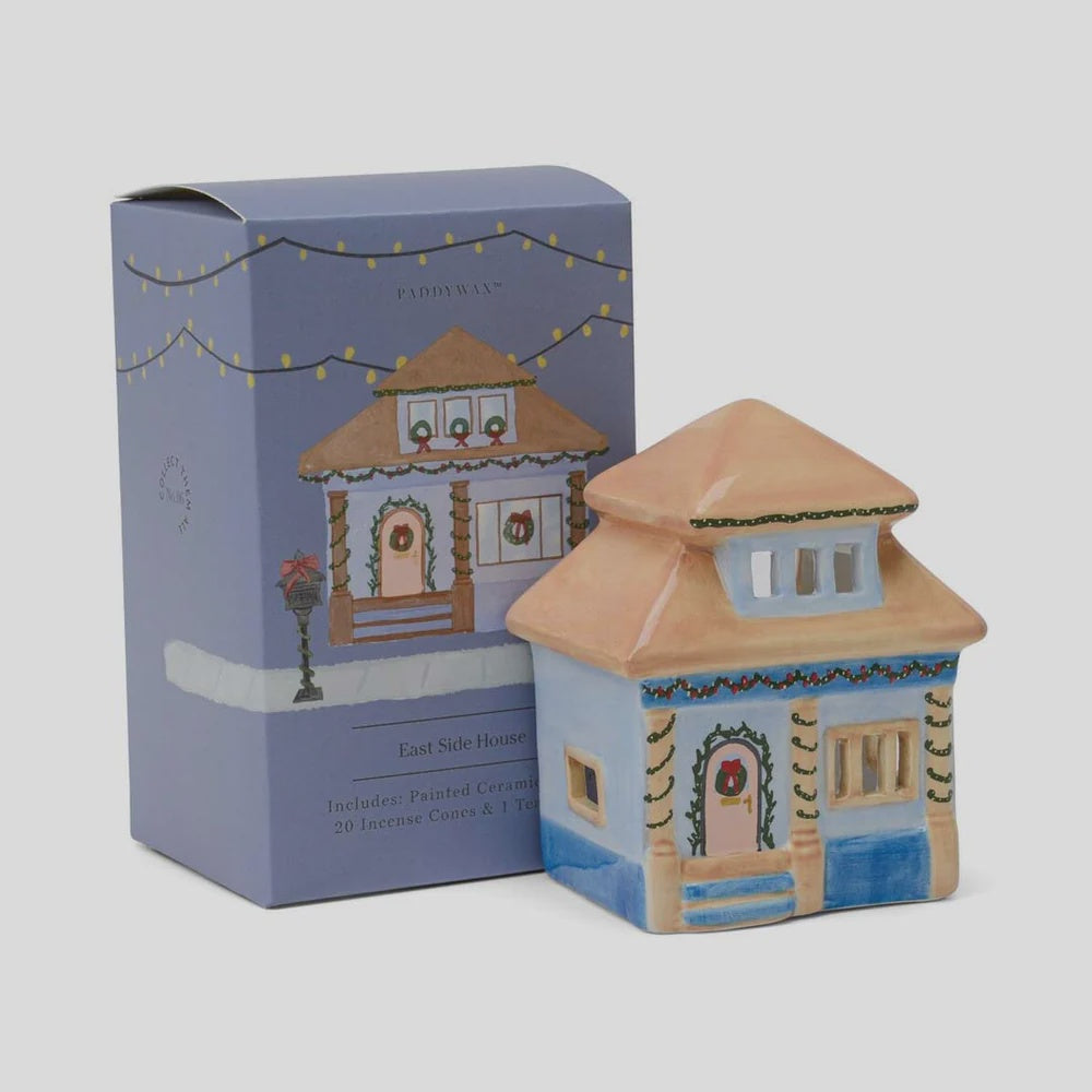 Paddywax: No.06 East Side House Style Incense & Tea Light Holder (1 Tea Light & 20 Incense Cones)