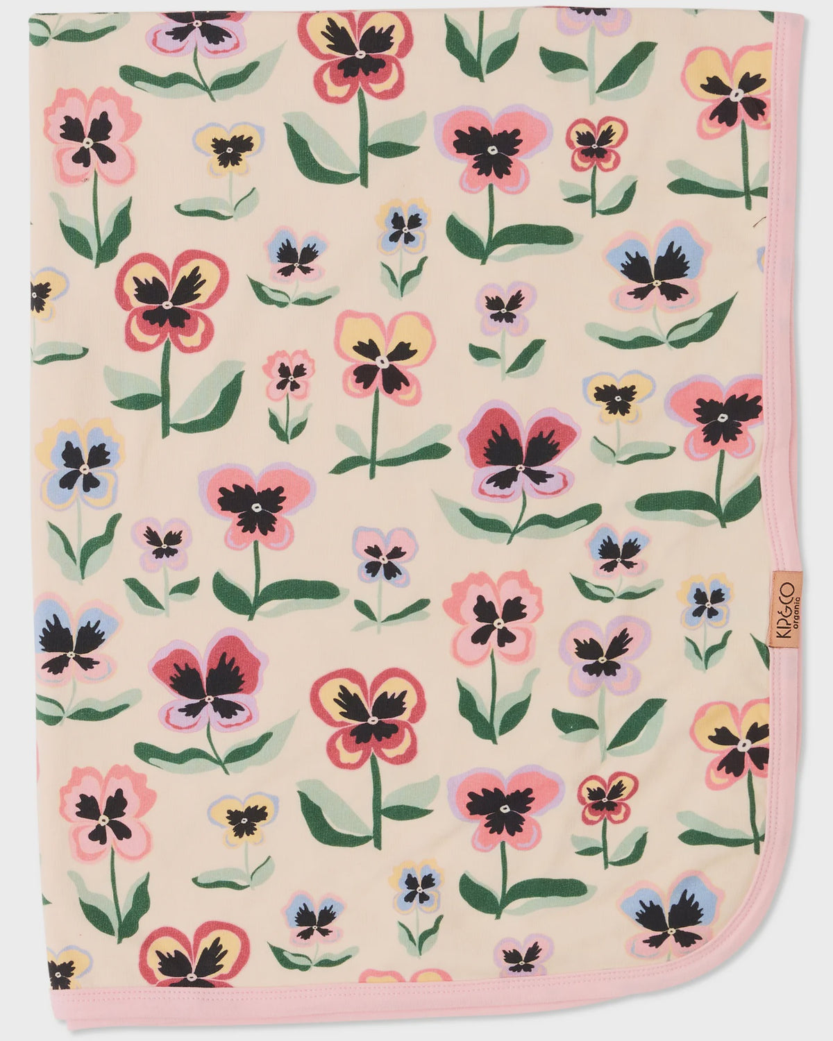 Kip & Co: Pretty Pansy Organic Cotton Snuggle Blanket - One Size